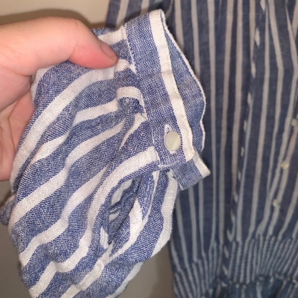 Rails Jasmine Parisian Blue Mini Linen Blend Dress L - Picture 8 of 16